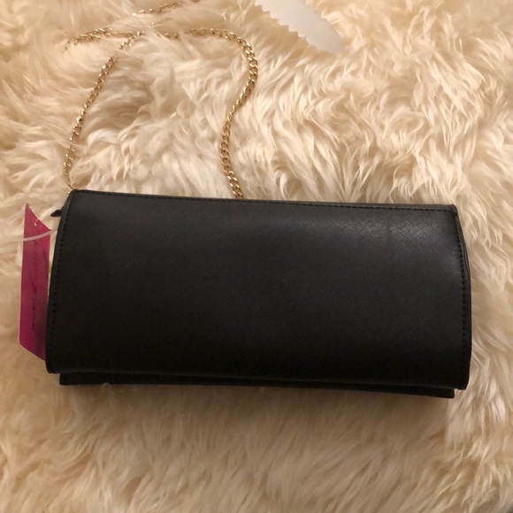 NWT 💗Betsey Johnson💗 black clutch crossbody - Picture 6 of 12